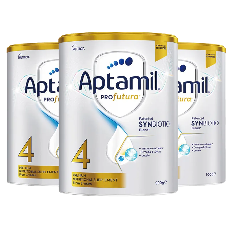 澳洲爱他美(Aptamil)白金版 儿童配方奶粉 4段(36个月以上) 900g*3罐装