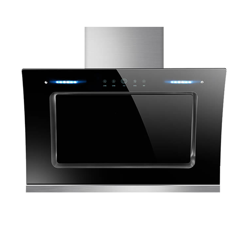 村厨好太太油烟机双电机侧吸式抽油烟机自动清洗抽烟机吸油烟机烟机750mm宽触控式自行安装