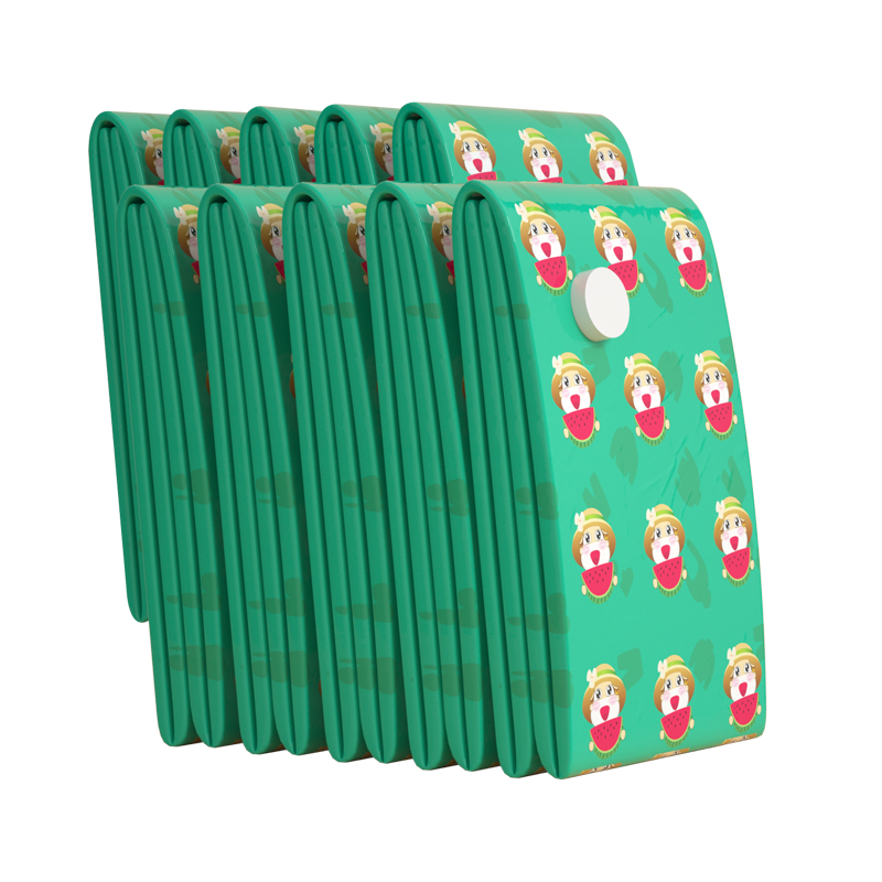 汉世刘家卡通牛真空压缩袋收纳被子衣服无泵套餐2加大+3大号+2中号