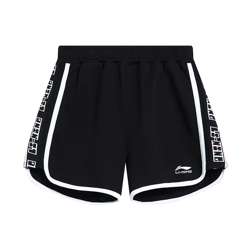 李宁童装短卫裤女大童2023新款运动潮流系列青少年休闲运动裤