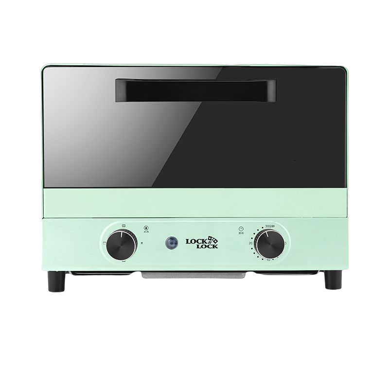 乐扣LOCK&LOCK EJO427GRN家用多功能迷你电烤箱智能小型烘焙烤箱 绿色