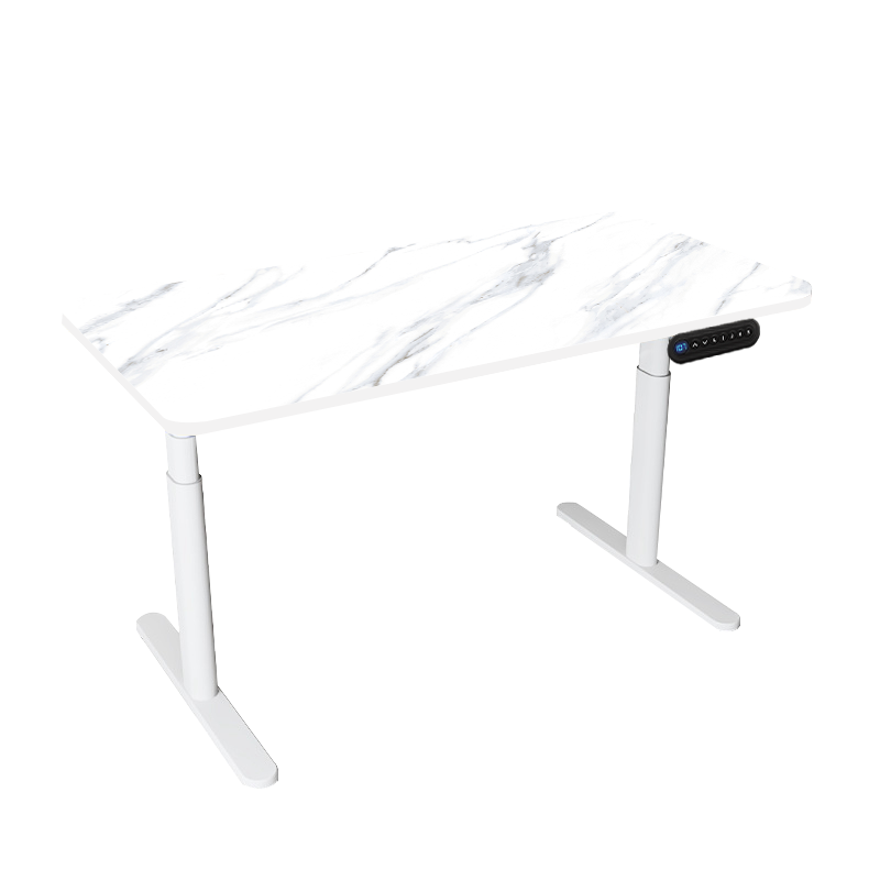 焱魔方岩板智能电动升降桌腿台式电脑桌子可升降书桌卧室桌子简约现代站立办公桌学习桌书桌青少年可升降整机发货奢石岩板双电机
