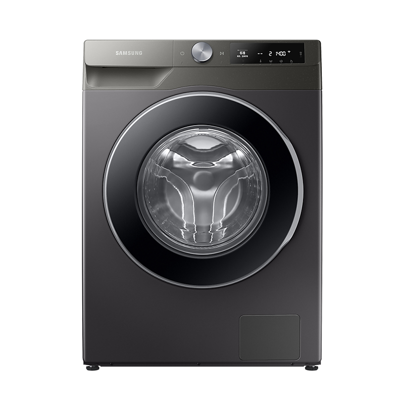 三星洗衣机 WD12T504DBN/SC冰晶灰 12公斤大容量洗烘一体机 AI智能控制 泡泡净 变频电机