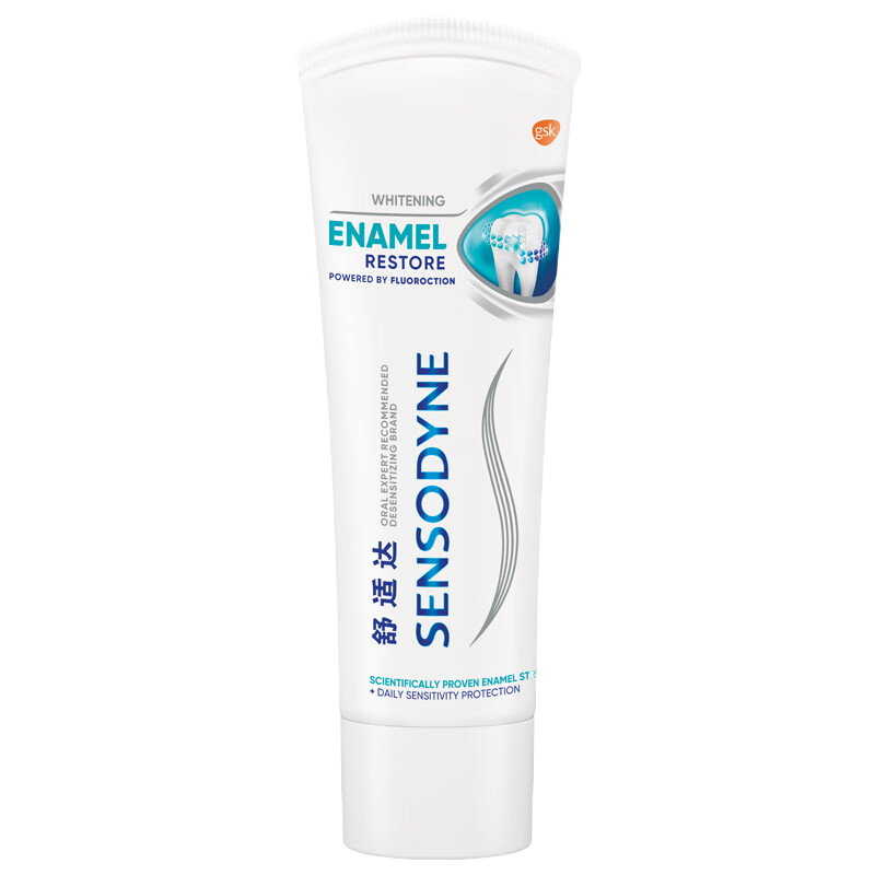 舒适达护釉健焕亮洁白牙膏100g