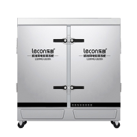 乐创(lecon)商用蒸饭柜 380V 学校企业酒店食堂单门蒸箱蒸包炉馒头炉 24盘机械款 LC-J-ZJX24