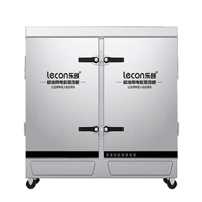 乐创(lecon)商用蒸饭柜 380V 学校企业酒店食堂单门蒸箱蒸包炉馒头炉 24盘机械款 LC-J-ZJX24