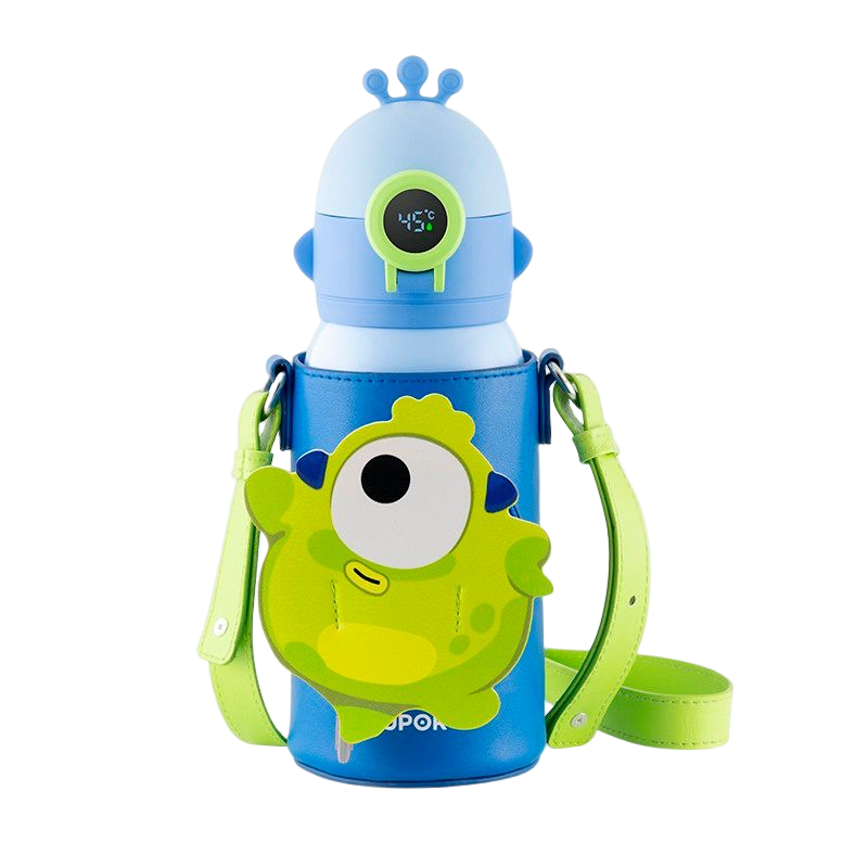 苏泊尔(SUPOR) 儿童保温杯智能温显小学生便携保温杯吸管水杯 KC60KG20