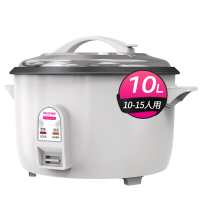 乐创 lecon商用电饭煲特大号电饭锅10升/不粘内胆/10-15人用/约5斤米 220v LC-CFXB100