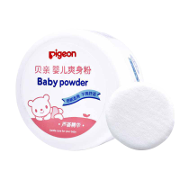 贝亲(Pigeon) 婴儿爽身粉 芦荟精华 含粉扑 140g HA10