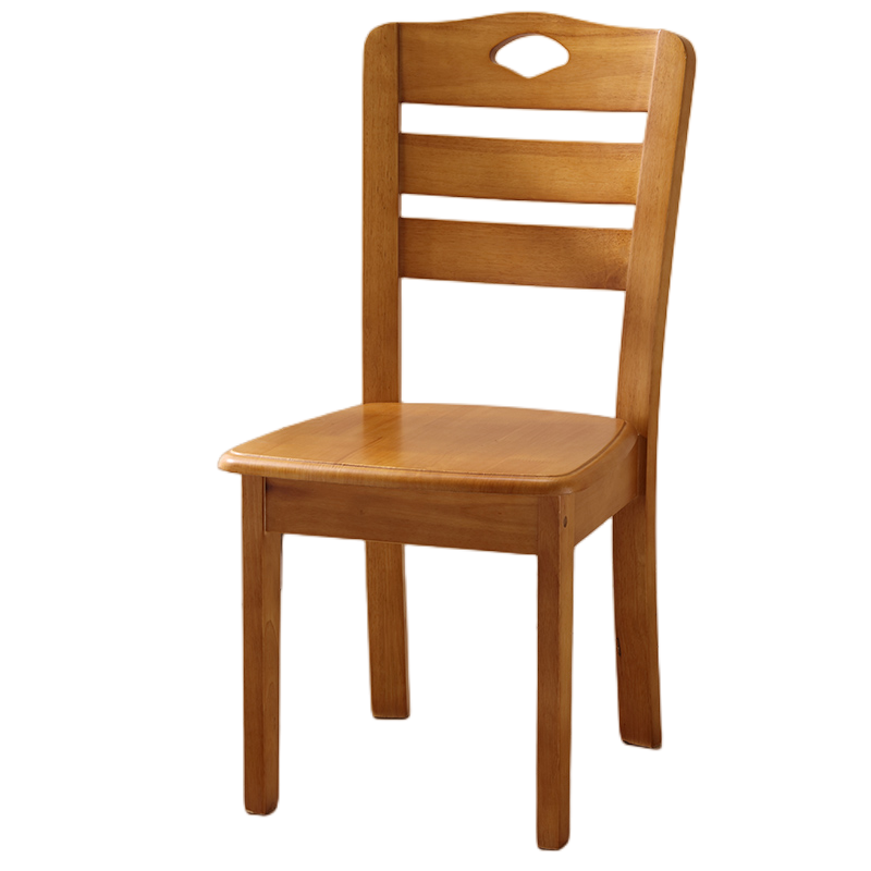 迅迈 实木餐椅 餐桌椅子 家用凳子 靠背椅 纯全木头中式原木椅 餐厅吃饭桌椅