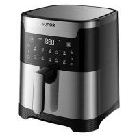 苏泊尔(SUPOR) 空气炸锅6.5L大容量家用智能触屏定时多功能无油烟电炸锅不沾煎炸锅薯条机大功率 KD65D839