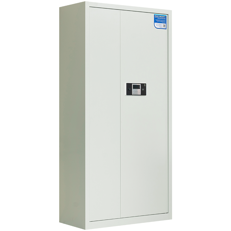 尔迈 电子保密柜电子密码锁保险资料柜 灰白色 通门内二斗