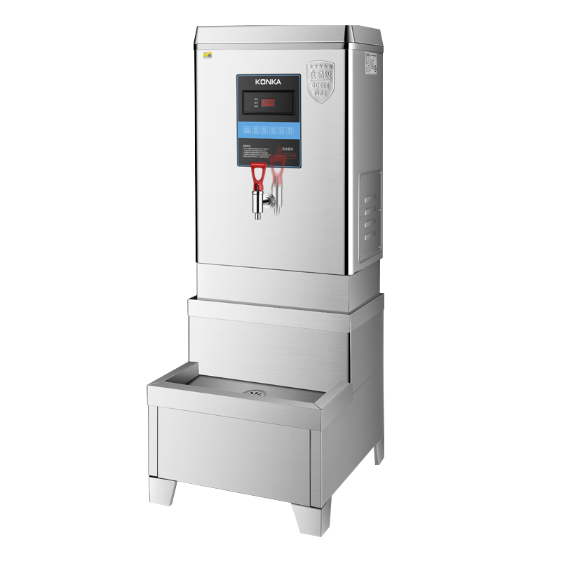 康佳(KONKA)数显商用开水器6KW 全自动不锈钢饮水机工地学校店铺电热开水机60L/H 普通款加底座KW-6029