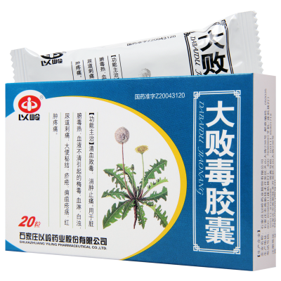 石家庄以岭 大败毒胶囊 0.5G*20粒/盒