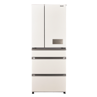 松下(Panasonic)NR-EE53WGB-W 532升 多门变频风冷无霜冰箱 银离子除菌 大容量顶置压缩机 暖光白