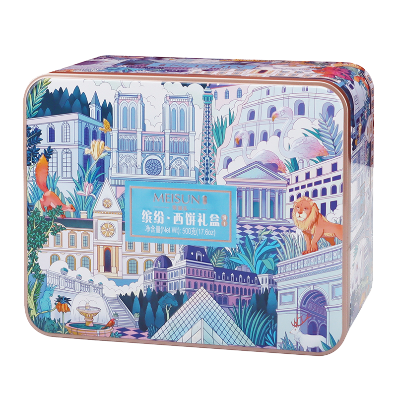 香港美诚礼缤纷西饼礼盒500g伴手礼办公室休闲零食