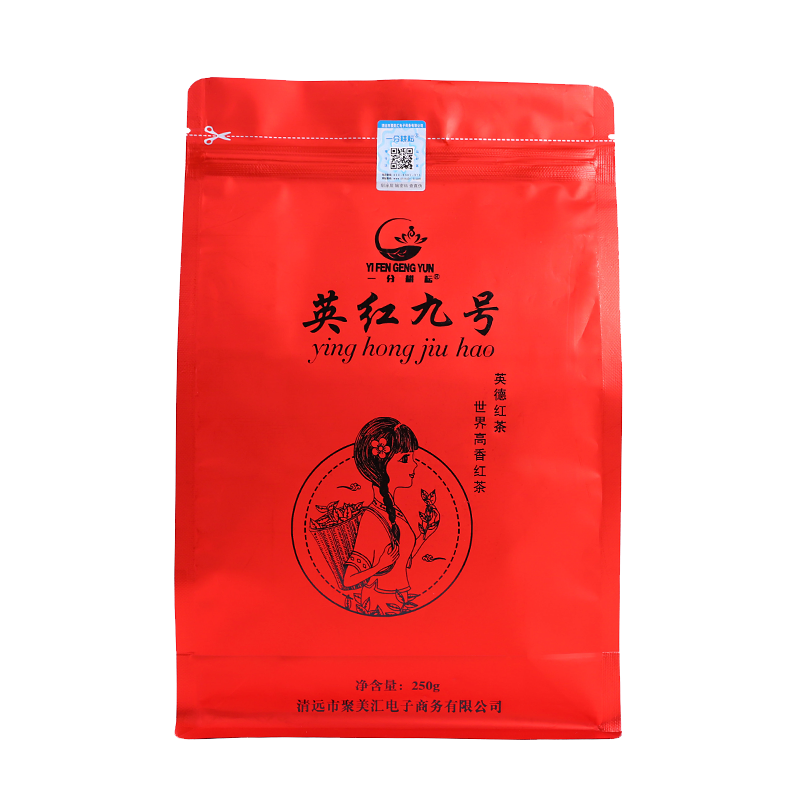 一分耕耘 英德红茶 家庭办公装 正品英红九号 红茶功夫茶 袋装 中国茗茶英红九号250g