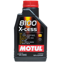 MOTUL摩特 欧洲进口 8100 X-CESS 5W-40 A3/B4 SN级 全合成机油润滑油 1L