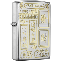 [苏宁自营]zippo之宝打火机麻将款八方来财防风煤油打火机国潮创意男士送礼