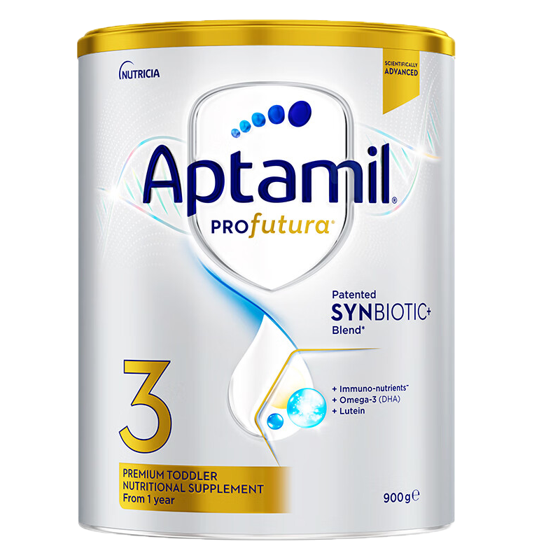 爱他美(Aptamil)白金澳洲版 幼儿配方奶粉 3段(12-36个月) 900g