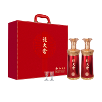 北大仓 和和美美礼盒 53度 酱香型白酒 500ml*2瓶