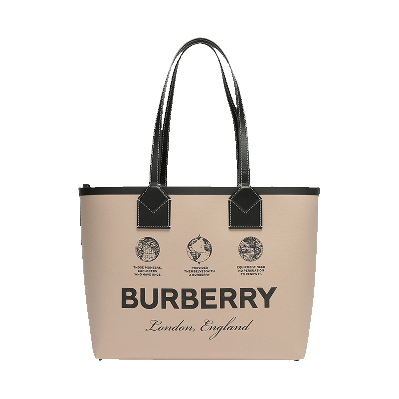 博柏利 BURBERRY 女款织物London手提单肩包托特包购物袋子母包8063120