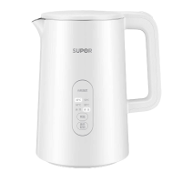 苏泊尔(SUPOR)电水壶1.5L烧水壶316L不锈钢内胆双模式煮水实时显温5段调温电热水壶保温开水壶SW-15S73A