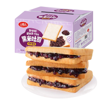 凡秀色黑米吐司早餐代餐面包特色休闲糕点420g
