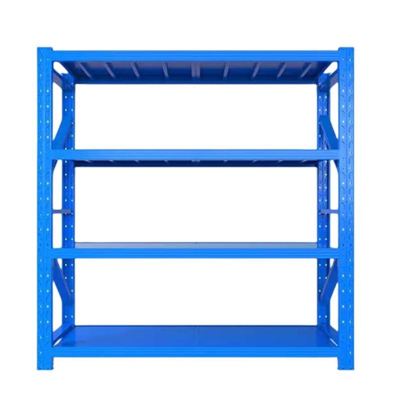 迅迈 四层货架 置物架 多层仓储仓库重型库房家用中型货架 展示架 储物架商用