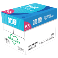 宜顺a3复印纸70G A3打印纸 学生手工报 设计绘图纸 500张/包 5包(整箱2500张)