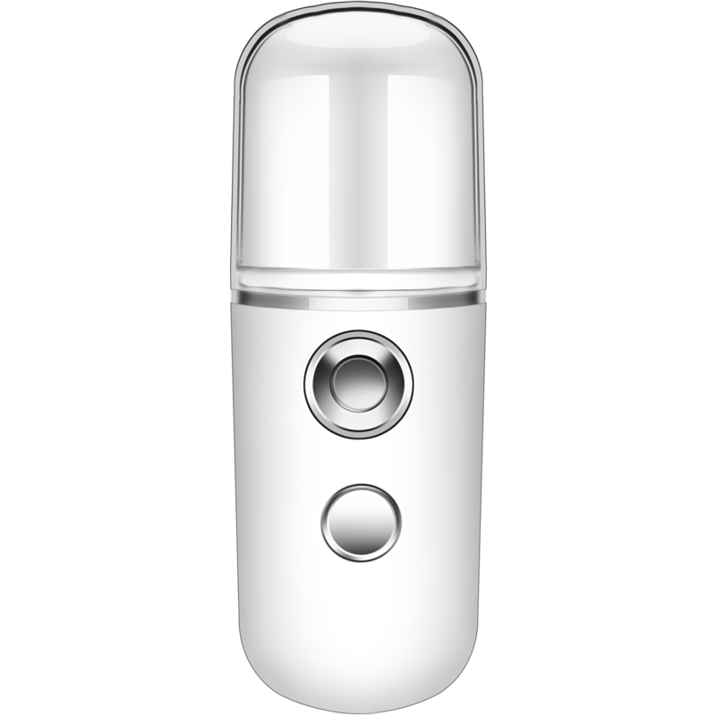 安尚纳米喷雾补水仪器充电式30毫升大水箱大冷式喷雾机便携式大喷雾器脸部面部保湿补水雾化加湿电子美容仪白色