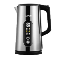 苏泊尔(SUPOR) 电热水壶 1.7L大容量触控调温3种煮水模式 壶身智能显温 食品级不锈钢电水壶 SW-17J60A
