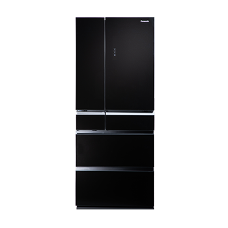 卖场同款松下 NR-TF50EXB-K 498升风冷无霜变频多门冰箱 水晶黑玻璃面板 银离子抗菌 自动制冰 智能WIFI
