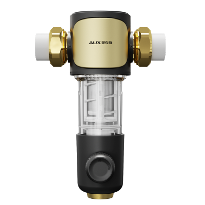奥克斯Q100前置过滤器反冲洗免拆家用6.3T/h自来水全屋大流量中央净水器滤网管道滤水器 上门安装