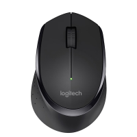 罗技(Logitech)M275 黑色鼠标 无线鼠标 办公鼠标 带无线2.4G接收器