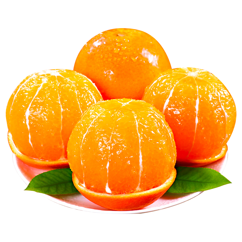 冠町 秭归伦晚脐橙子 9斤装 小果60-65mm 新鲜水果生鲜