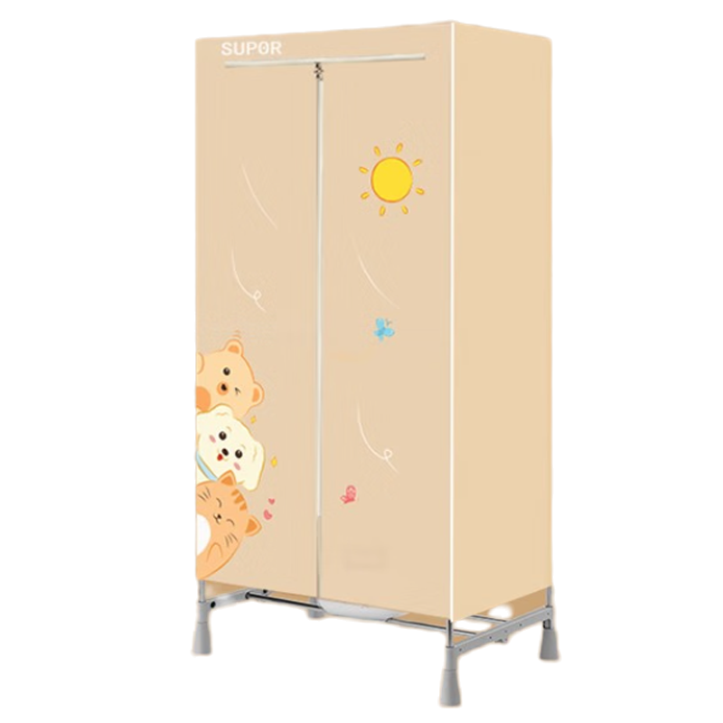 苏泊尔(SUPOR)干衣机家用热泵式烘干衣机婴儿衣物暖风烘衣机风干机32斤大承重可定时烘干衣柜 ELD-501C