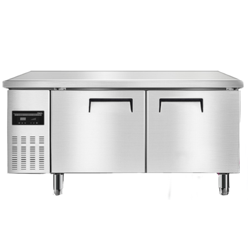 乐创(lecon)商用保鲜冷藏工作台奶茶店设备全套卧式冰柜厨房平冷操作台冰箱1.2*0.8工程款冷冻LC-J-GST15