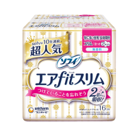 苏菲卫生巾日本进口美金轻薄气垫无香量多日用姨妈巾260mm16片*3包