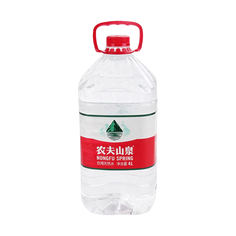 农夫山泉饮用水天然水透明装4l*4
