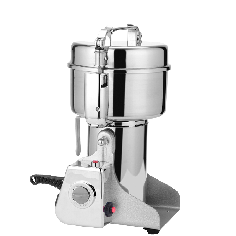 朗鑫lang xin中药五谷杂粮食品粉碎机打粉机不锈钢400克摇摆药材干磨电动磨粉机大型超细研磨机辅食料理机