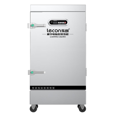 乐创(lecon)商用蒸饭柜 220V/380V 单门蒸箱 12盘微电脑款 LC-J-ZGW12 9/12KW