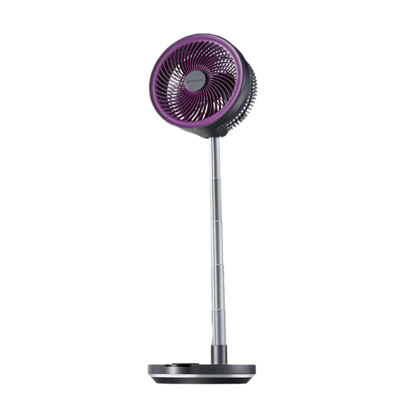 艾美特(AIRMATE)伸缩折叠空气循环扇家用节能轻音直流变频落地扇充电式便携小风扇遥控台立两用 FA20-RD88