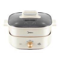美的(Midea) 电火锅鸳鸯锅多功能用途锅电炒锅电煎锅电煮锅家用一锅多用 速沸火锅专用锅6L大容量 HGS303002