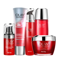 OLAY玉兰油新生塑颜护肤品明星套装(洁面+水+乳液+霜+眼霜)女补水保湿紧致滋润肌肤正品