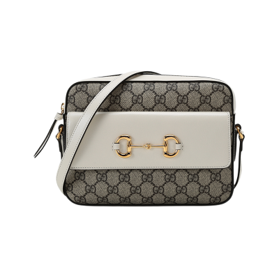Gucci 马衔扣1955系列小号肩背包男女通用单肩斜挎包 白色 645454 92TCG 9761