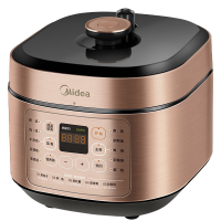美的(Midea)电压力锅MY-YL50X5-201 精控火候提鲜祛腥 金属机身高压快煮 透芯锁鲜蒸 电压锅 高压锅5L