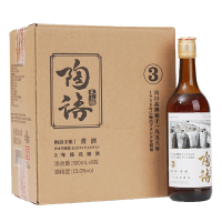 塔牌 陶语手酿 三年陈 绍兴花雕酒 500ml*6瓶 整箱装 15度 半干手工黄酒