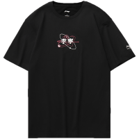 李宁短袖T恤男士2023新款运动时尚系列春季圆领男装上衣运动服