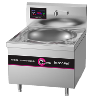 乐创(lecon)商用单头大锅灶 锅径600 15KW酒店饭堂企业电磁灶 LC-J-DG60D[企业采购]380v
